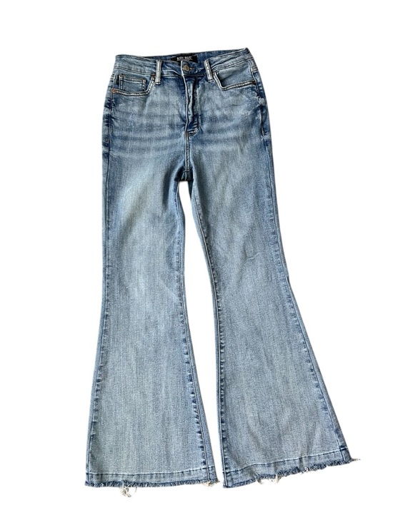 Judy Blue Denim - Judy Blue Raw Hem Flare Jeans w/High Rise size 5/27
